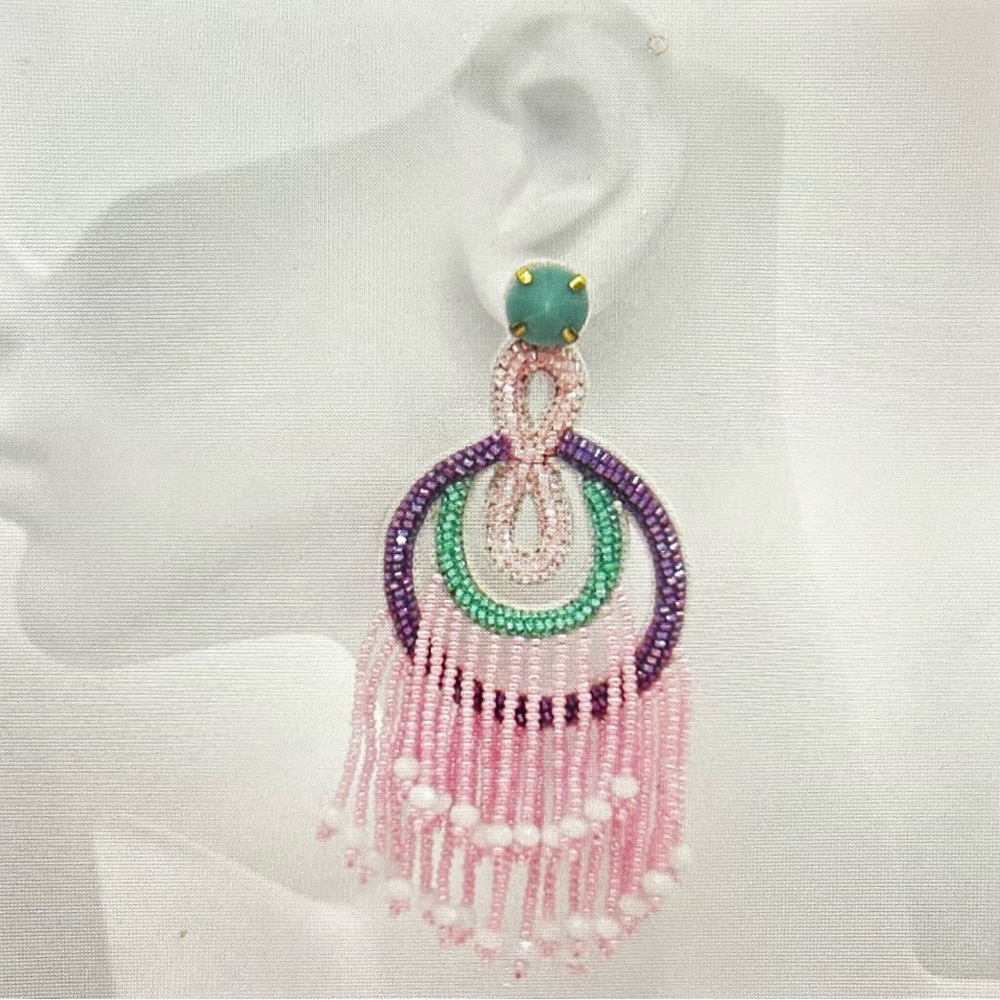 Dreamcatcher Seed Bead Post Earrings